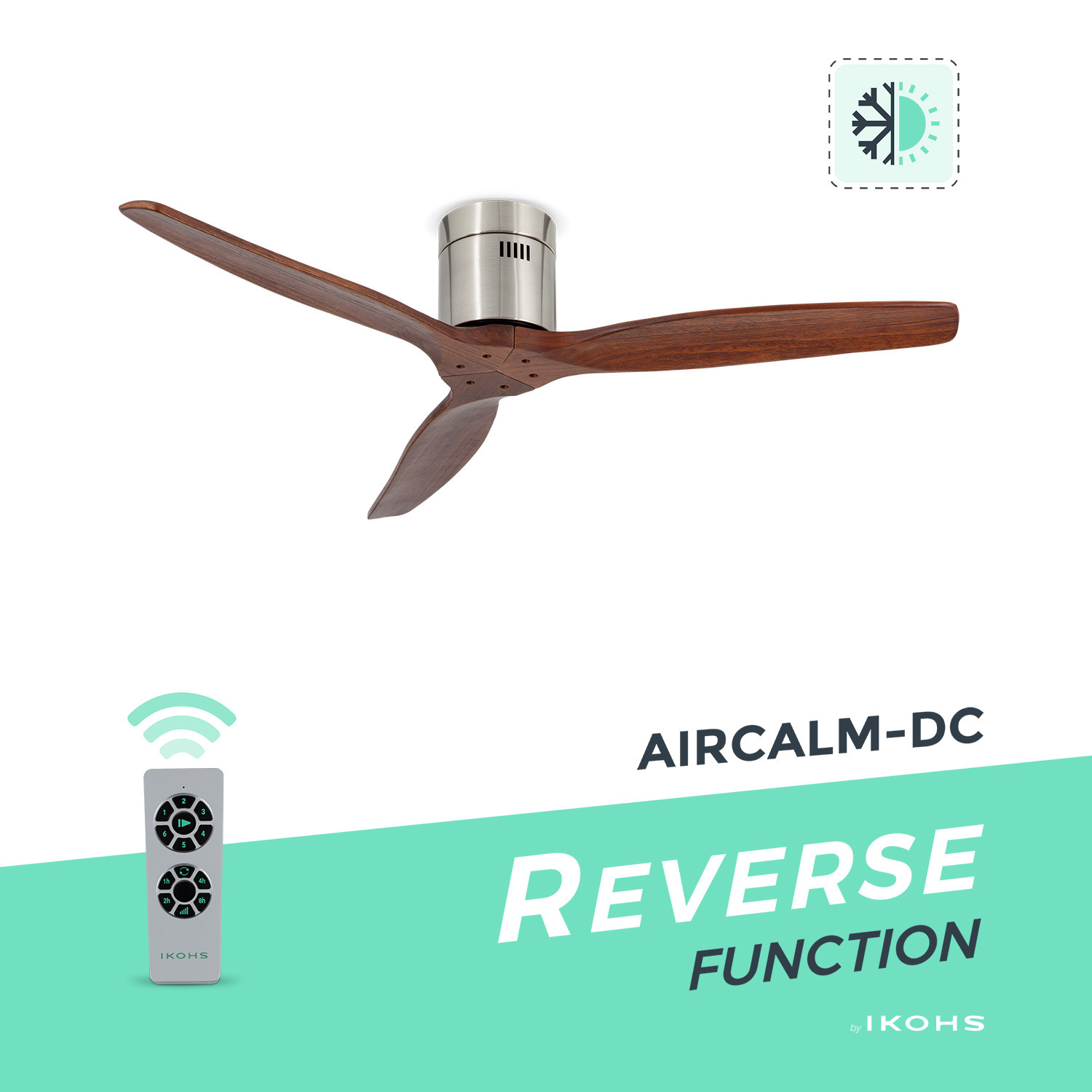 Aircalm Dc Ultrasilent Ceiling Fan With Winter Summer Function